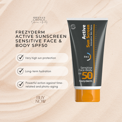 Frezyderm Active Sunscreen Sensitive Face & Body SPF50